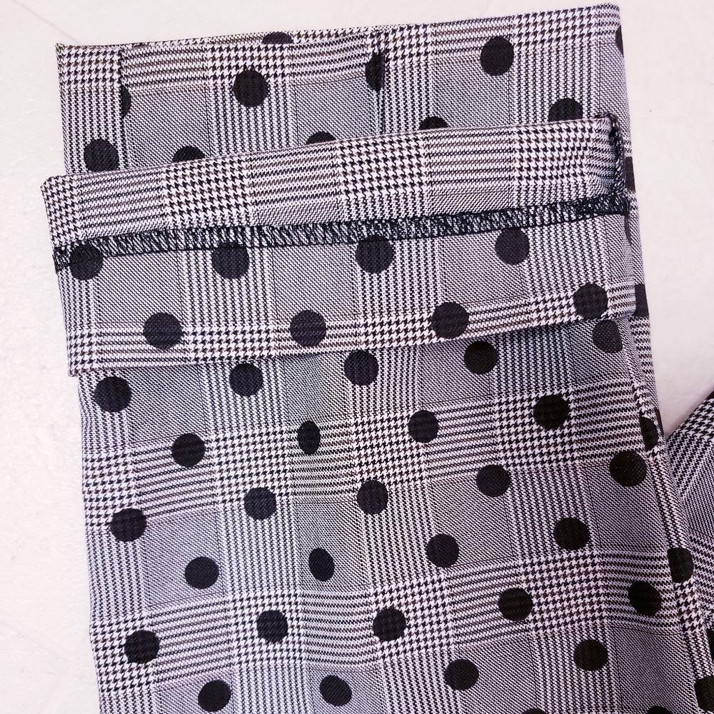 14 Nicole Miller NY glen-plaid polkadot pants - Picture 5 of 8